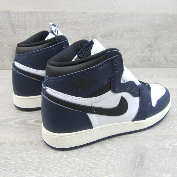 Air Jordan 1 Retro High OG "Midnight Navy" Sneakers GS Size 7Y NEW - Picture 7 of 14
